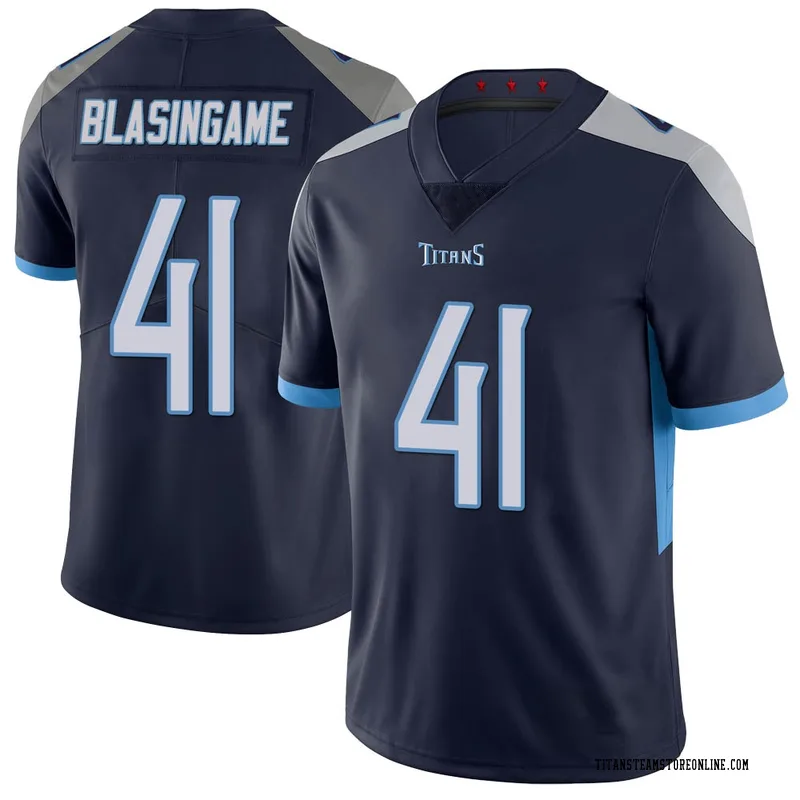 Men S Tennessee Titans Khari Blasingame Navy Limited 100th Vapor