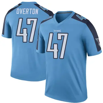 Women's Tennessee Titans Matt Overton Light Blue Game Jersey By Nike