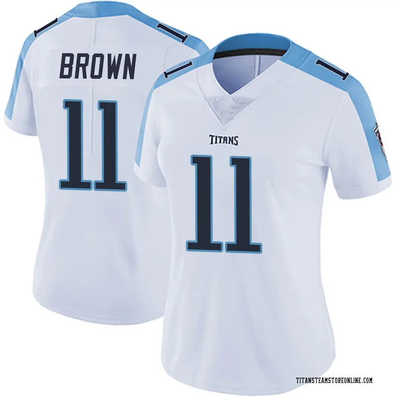 صبغة شقراء Titans #11 A.J. Brown White Women's Stitched Football Vapor Untouchable Limited Jersey حمام جميل