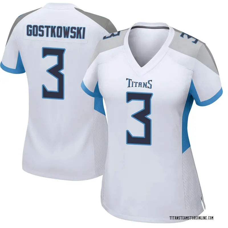 Women's Tennessee Titans Stephen Gostkowski White Game Jersey