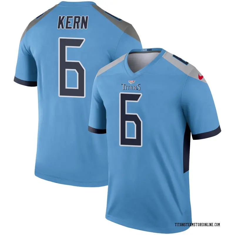Youth Tennessee Titans Brett Kern Light Blue Legend Inverted Jersey