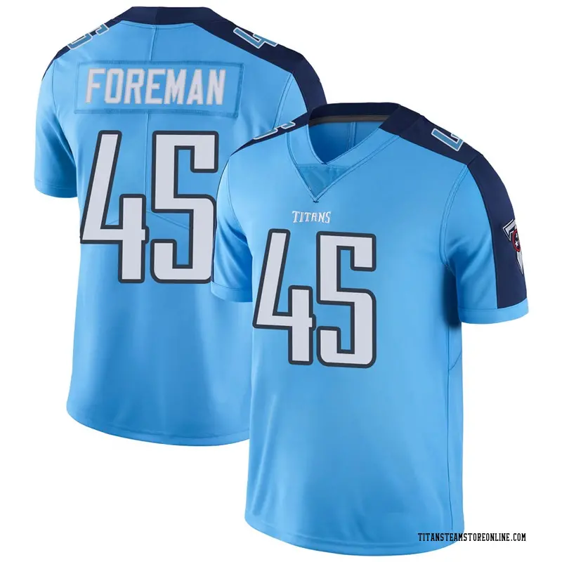 Youth Tennessee Titans D'Onta Foreman Light Blue Limited Color Rush Jersey