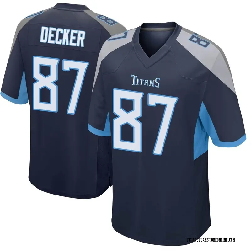 Youth Tennessee Titans Eric Decker Navy Game Jersey